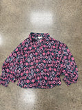 Top Ls By Ee Some In Black & Pink, Size:L