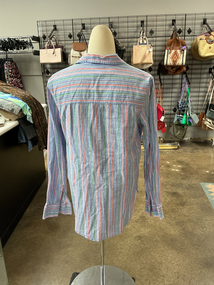 Top Ls By Gap In Striped Pattern, Size:Xs