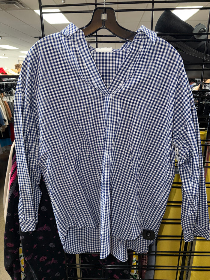 Top Ls By J. Jill In Blue & White, Size:Sp