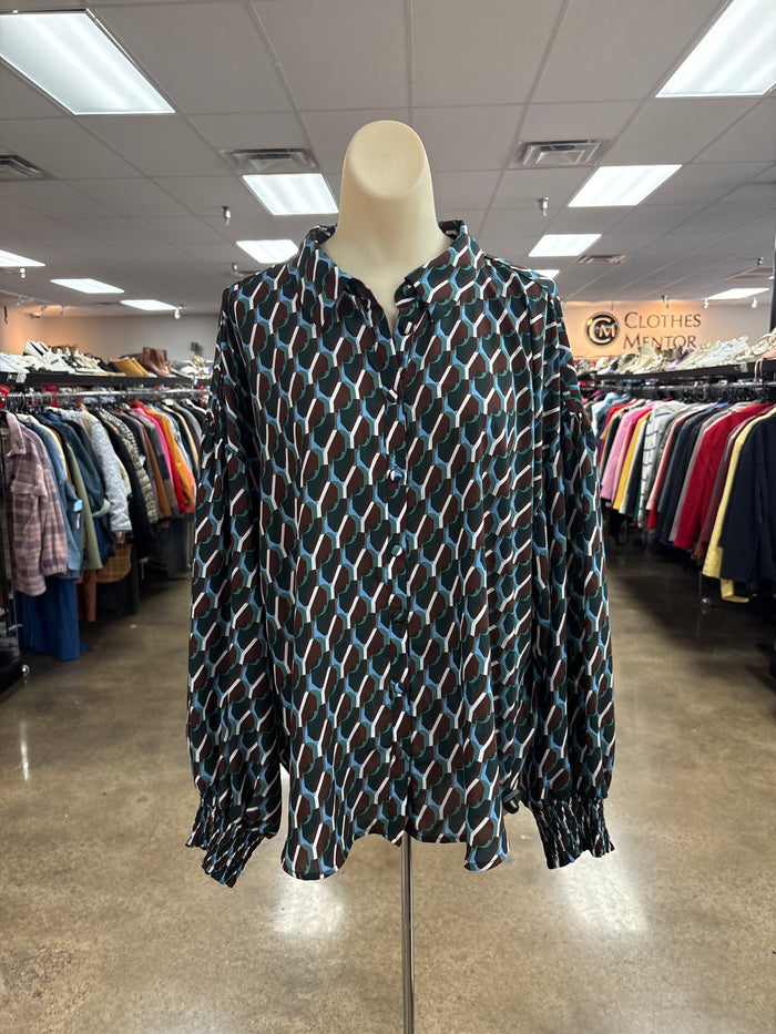 Top Ls By Jodifl In Brown & Green, Size:M