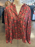 Top Ls By Oddi In Brown & Pink, Size:S
