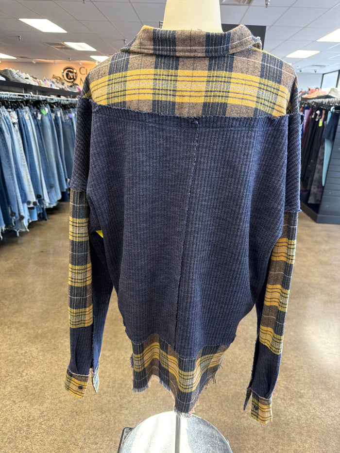 Top Ls By Oli & Hali In Blue & Yellow, Size:S