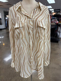 Top Ls By Soft Surroundings In Zebra Print, Size:Xl