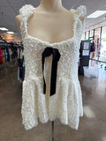 Top Sleeveless By Clothes Mentor In Black & Cream, Size:L