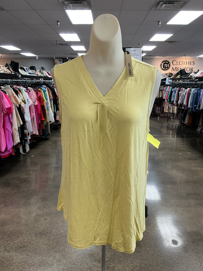 Top Sleeveless By Coco And Carmen In Yellow, Size:S