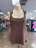 Top Sleeveless By J. Crew In Brown, Size:L
