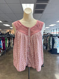 Top Sleeveless By Lucky Brand In Pink, Size:Xs