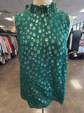 Top Sleeveless Designer By Lilly Pulitzer In Green, Size:S