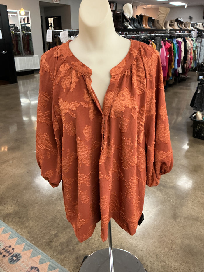 Top Ss Basic By Umgee In Orange, Size:L
