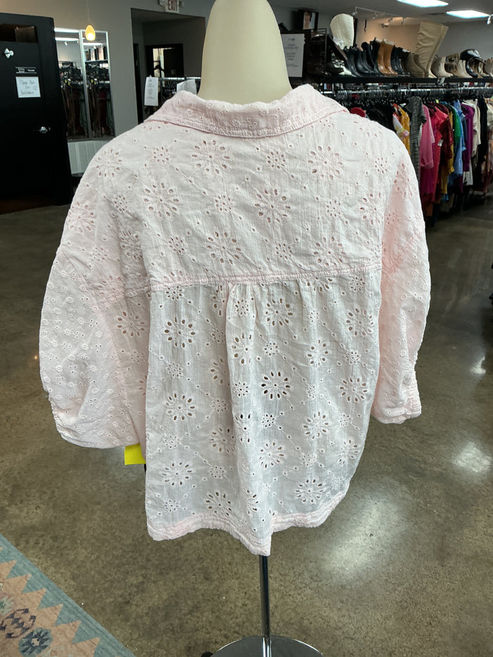 Top Ss By Clothes Mentor In Pink, Size:M