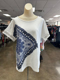 Top Ss By Clothes Mentor In White, Size:M