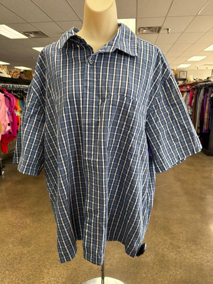 Top Ss By Gap In Plaid Pattern, Size:Xl