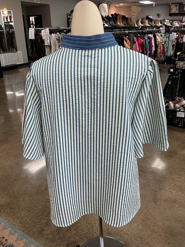 Top Ss By Haptics In Blue, Size:M
