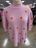 Top Ss By Karlie In Orange & Pink, Size:L