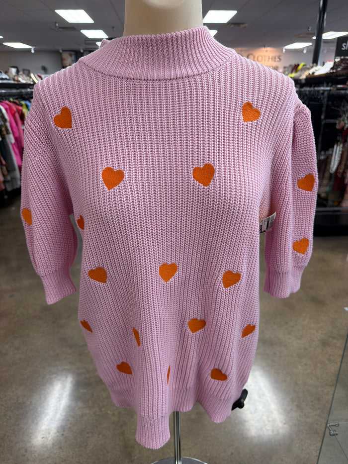 Top Ss By Karlie In Orange & Pink, Size:L