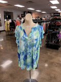 Top Ss By Sew In Love In Blue & Green, Size:L