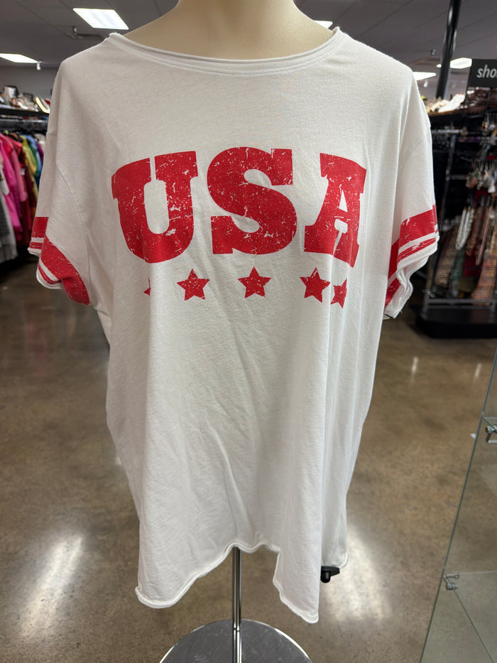 Top Ss By Show Me Your Mumu In Red & White, Size:M