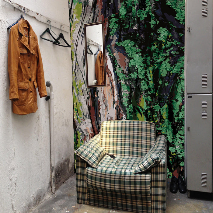 Totara Bark Textural Wallpaper