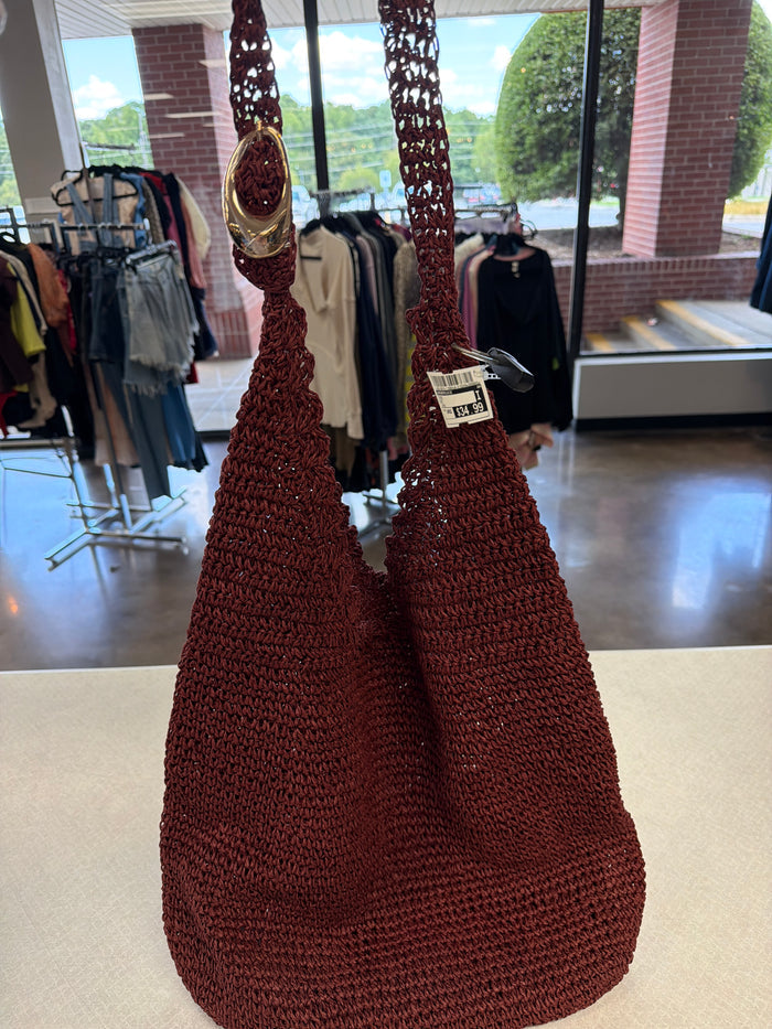 Tote By Anthropologie In Red, Size:Large