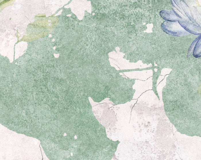 Tranquil Waterlily - Custom Sized Wallpaper Mural (per m2)