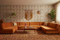 1970s Inspired Room with Tranquilo Wallpaper