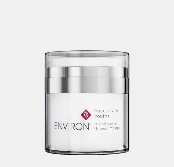 Shop Rescue Spa Environ Tri-Biobotanical Revival Masque in a white and silver jar for skin rejuvenation.
