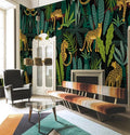 Tropical Leopard - Custom Sized Wallpaper Mural (per m2)