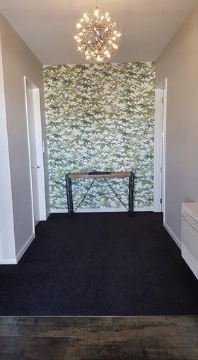 Tropical NZ Leaf Mural - small scale custom design