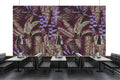Tropicana - Custom Sized Wallpaper Mural (per m2) - Purple/Red