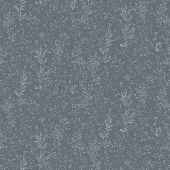 Tuva - Wild Grasses Wallpaper - Blue/Grey