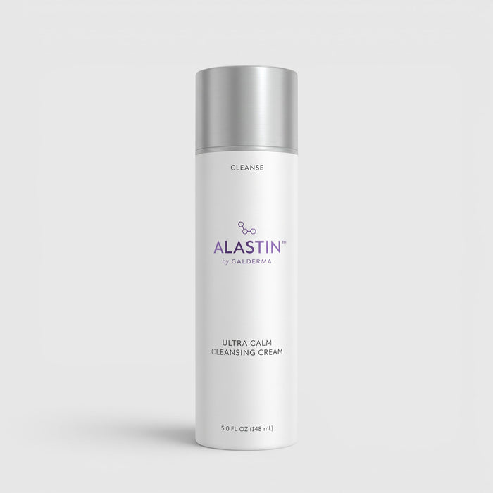 Shop Rescue Spa Alastin Ultra Calm Cleansing Cream in a white 148ml bottle with a silver cap.