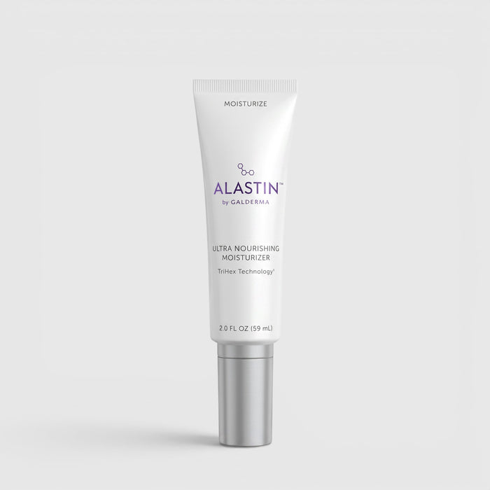 Shop Rescue Spa Alastin Ultra Nourishing Moisturizer in a white 2.0 fl oz squeeze tube with a silver cap.