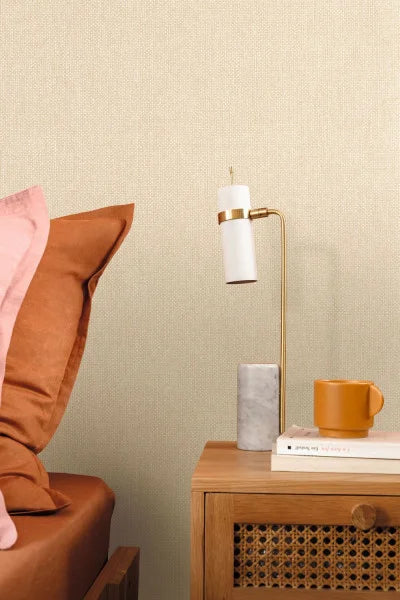 Uni Mat Wallpaper - Beige Galet
