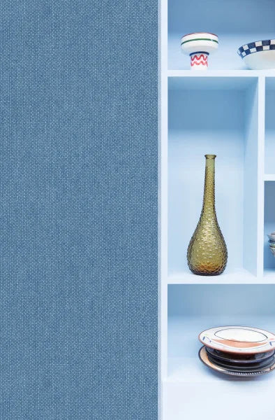 Uni Mat Wallpaper - Bleu Jean