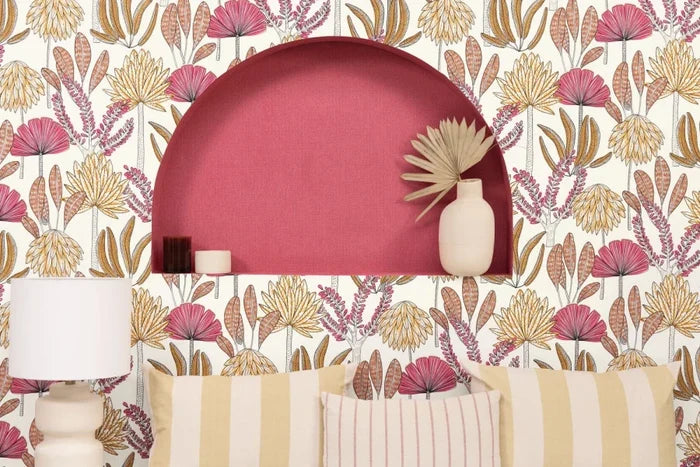 Uni Mat Wallpaper - Fuchsia