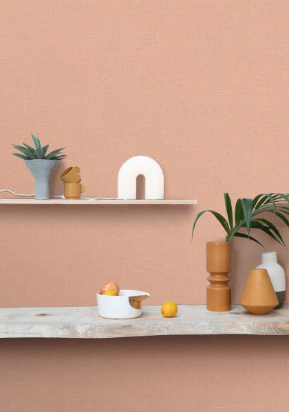 Uni Mat Wallpaper - Rose Poudre