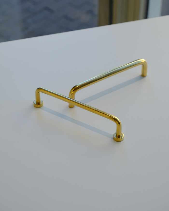Unlacquered Brass Plus Handle