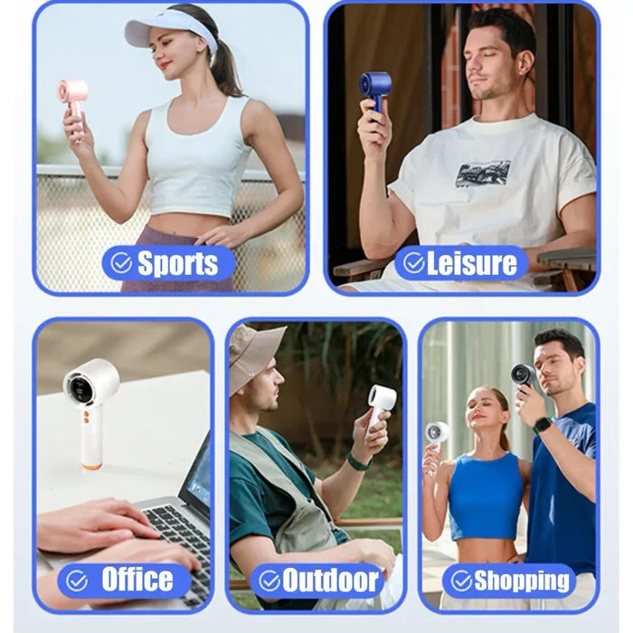 USB Rechargeable Handheld Turbo Fan