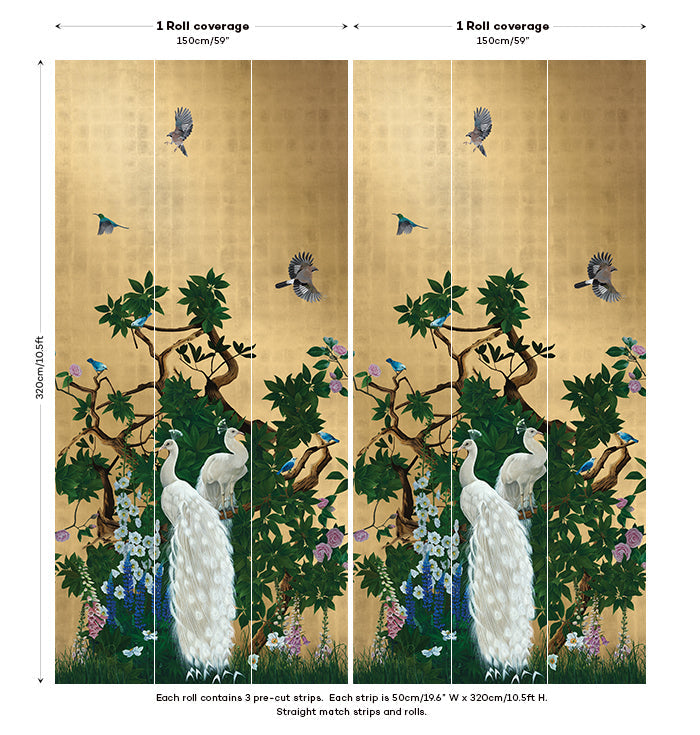 Vera's Garden Chinoiseries - Hybrid mural
