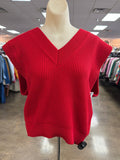 Vest Sweater By English Factory In Red, Size:S