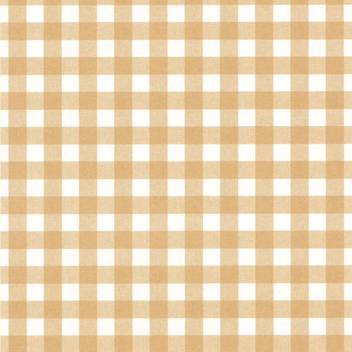 Victoria Gingham Wallpaper - Brun