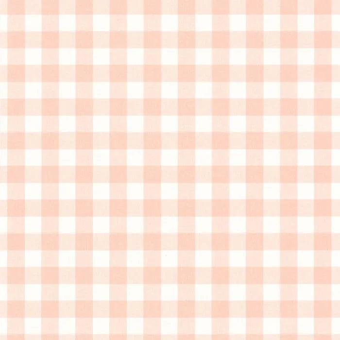 Victoria Gingham Wallpaper - Rose Layette