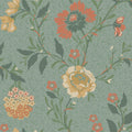 Vildros - Large Floral Wallpaper - Rust/Green/Yellow