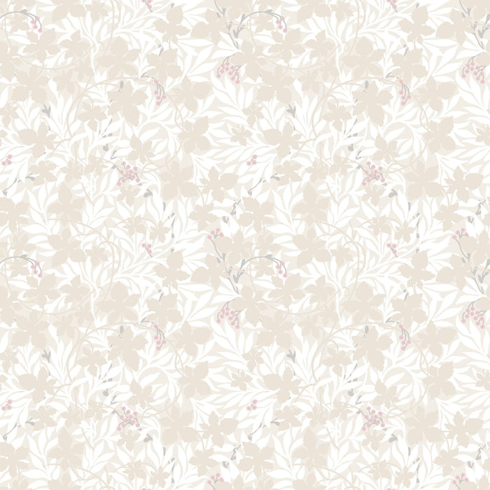 Vinbarsblad Wallpaper - Beige - Discontinuing