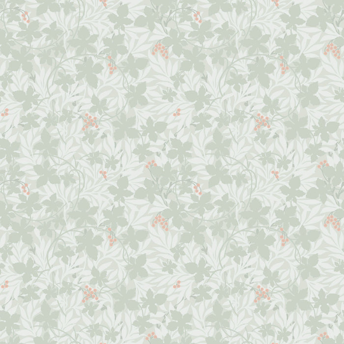 Vinbarsblad Wallpaper - Green - Discontinuing
