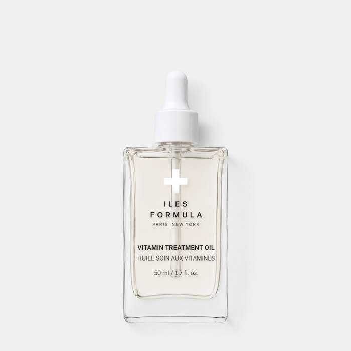 Shop Rescue Spa Iles Formula Vitamin Treatment Oil in a clear glass dropper bottle with white cap