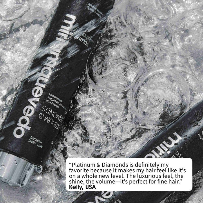 Shop Rescue Spa Volume Conditioner bottle in water with bubbles, featuring anti-aging hair care for fine hair.