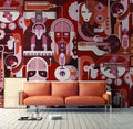 Wall of Sound - Custom Sized Wallpaper Mural (per m2) - Style 1