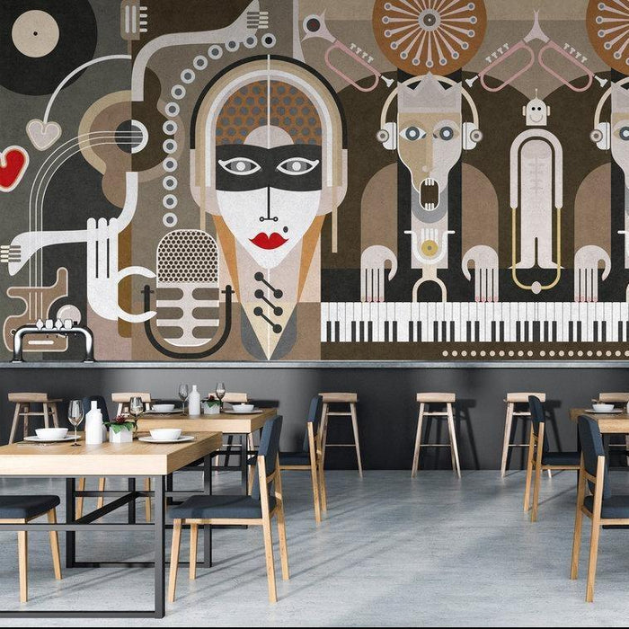 Wall of Sound - Custom Sized Wallpaper Mural (per m2) - Style 2