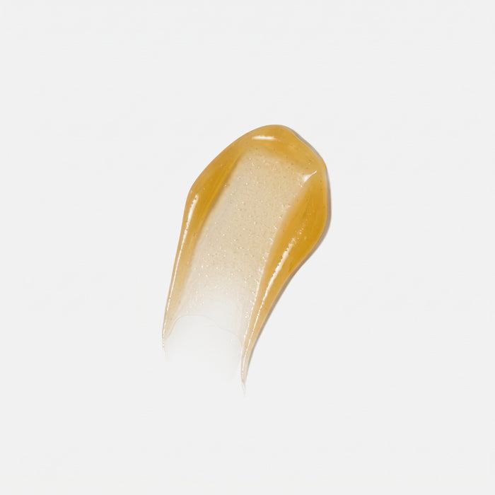 Shop Rescue Spa Warming Honey Cleanser gel texture showing a rich, golden, honey-like consistency for face cleansing.